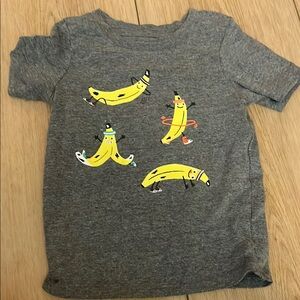 Cat & Jack Gray and Yellow Banana Graphic Tee